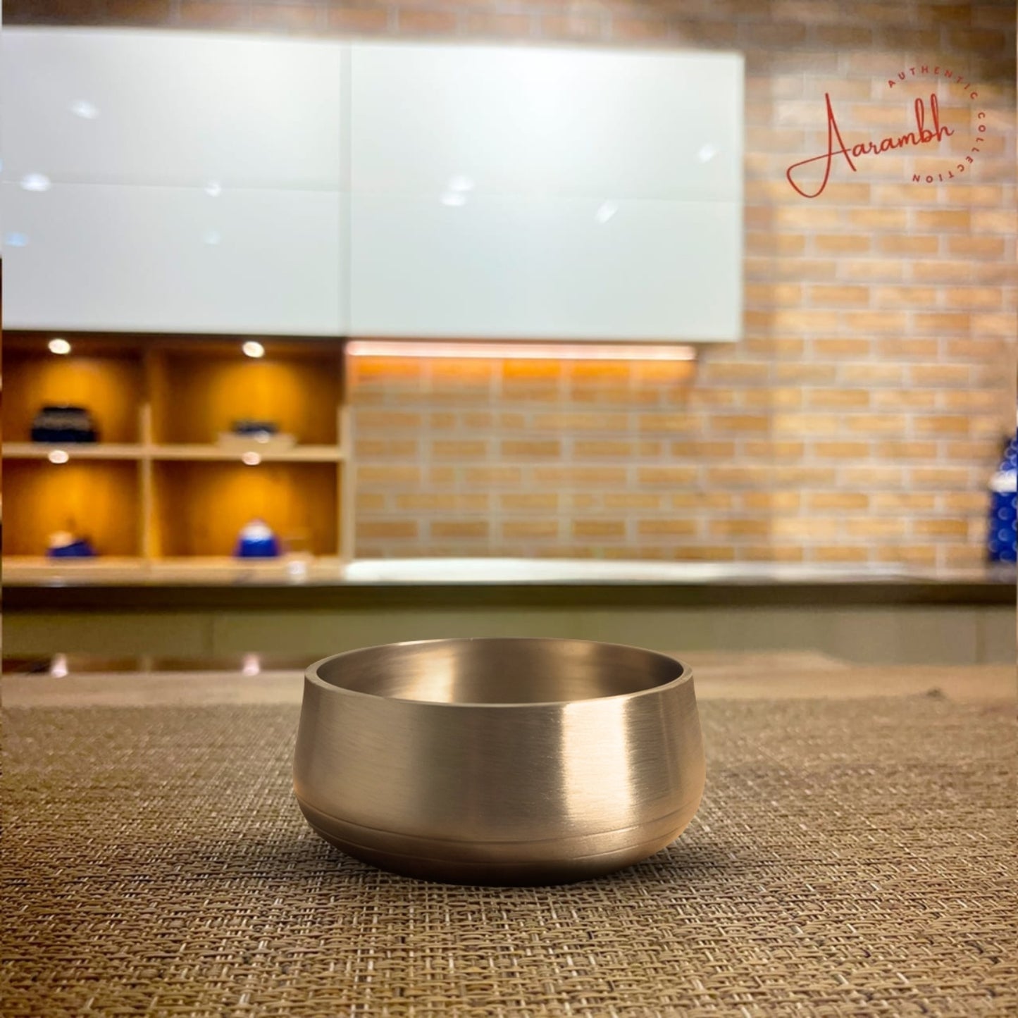 Aarambh® Pure Bronze Traditional Bowl w/ spoon
