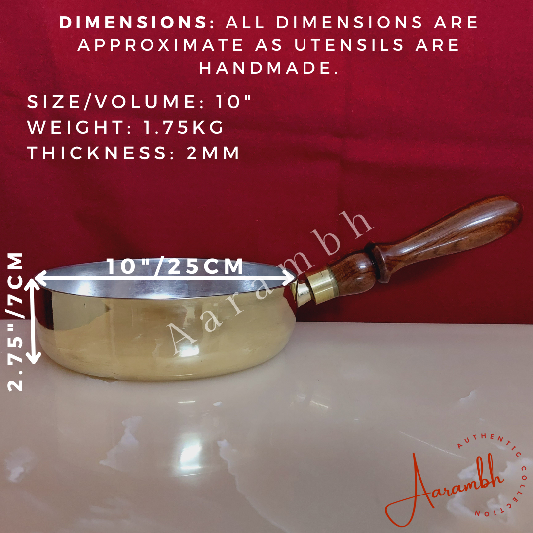 Aarambh® Pure Brass Fry Pan