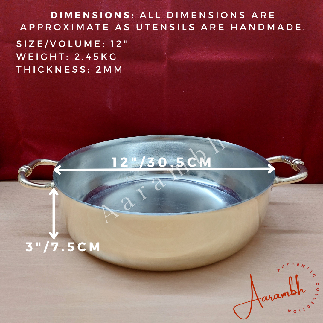 Aarambh® Pure Brass Fry Pan