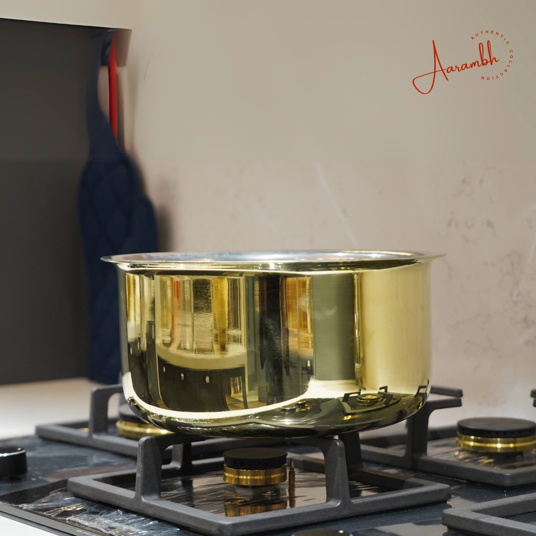 Aarambh® Pure Brass Patila – Aarambh Health - Main Image