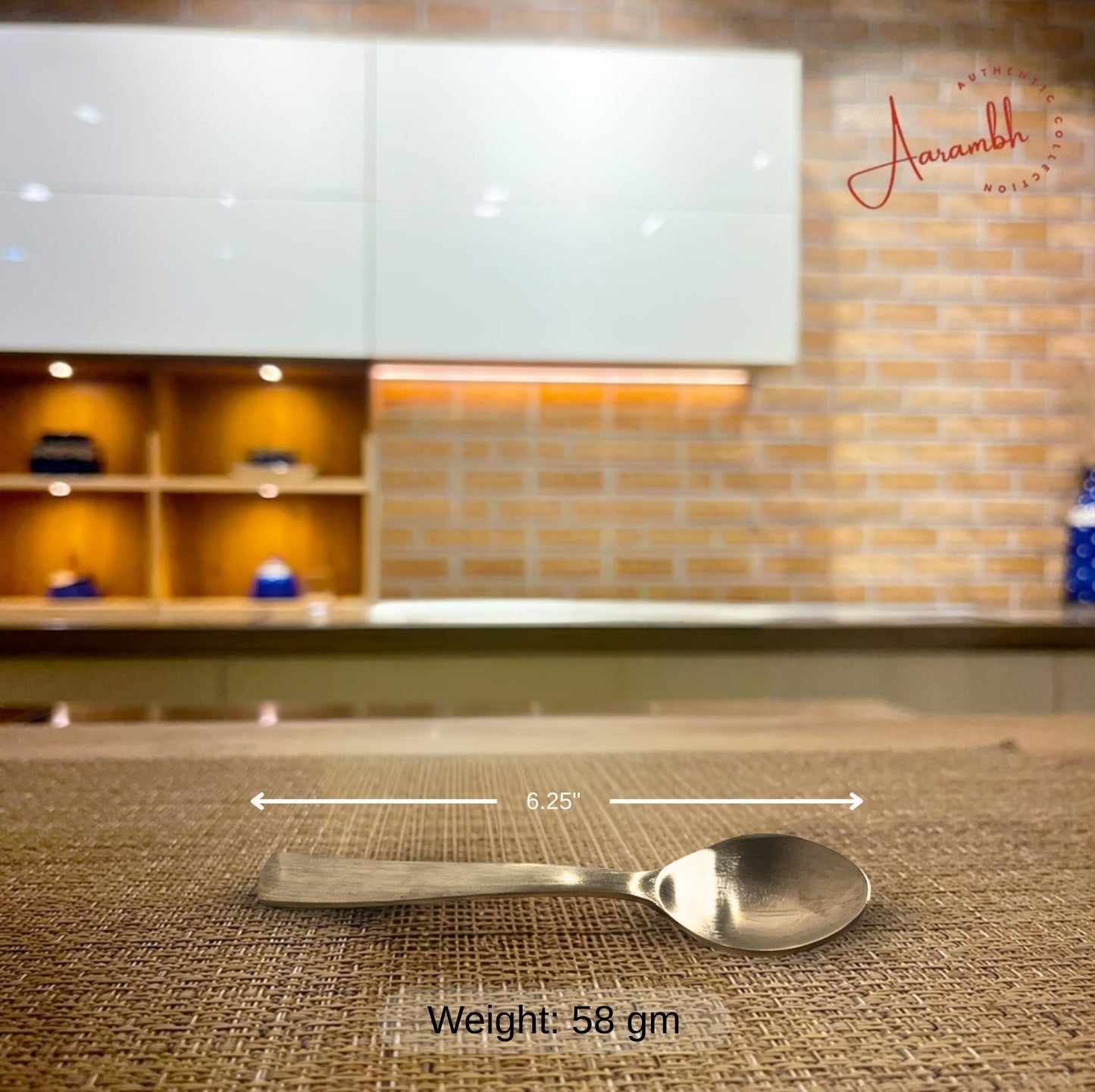 Aarambh® Pure Bronze Traditional Wide Bowl w/ spoon Sets