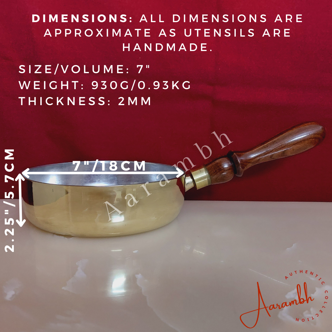 Aarambh® Pure Brass Fry Pan