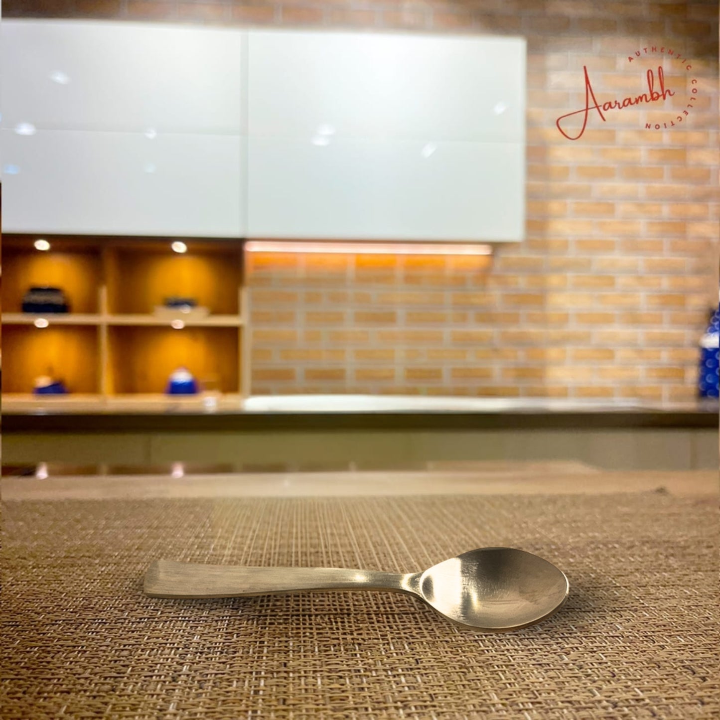 Aarambh® Pure Bronze Traditional Wide Bowl w/ spoon Sets