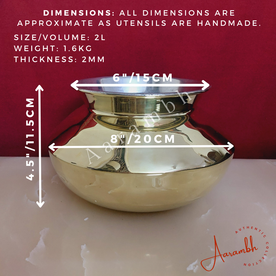 Aarambh® Pure Brass Handi