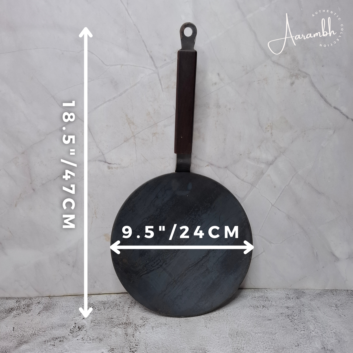 Aarambh® Pure Iron Curved Tawa (4mm)