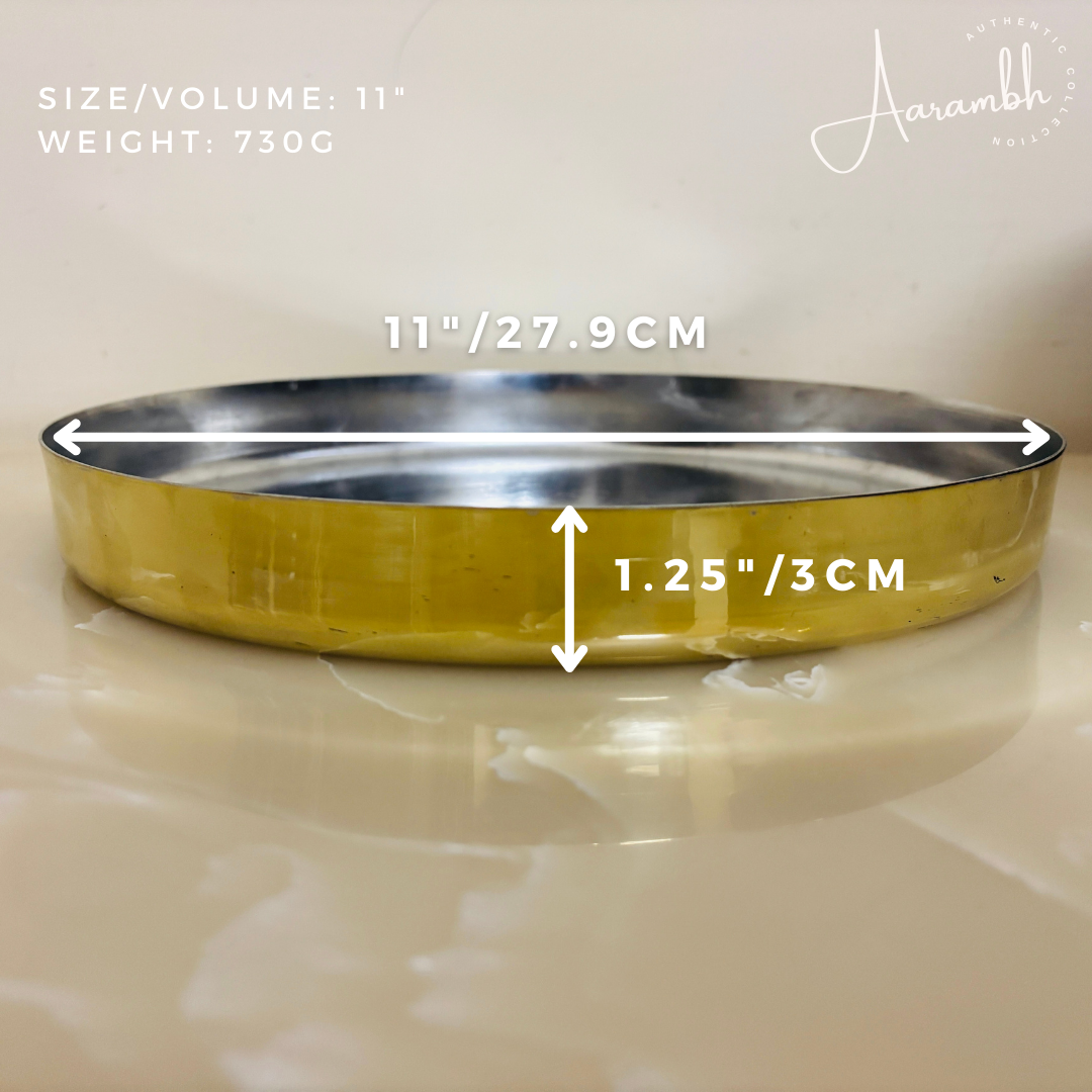 Aarambh® Plain Thali (Tinned)
