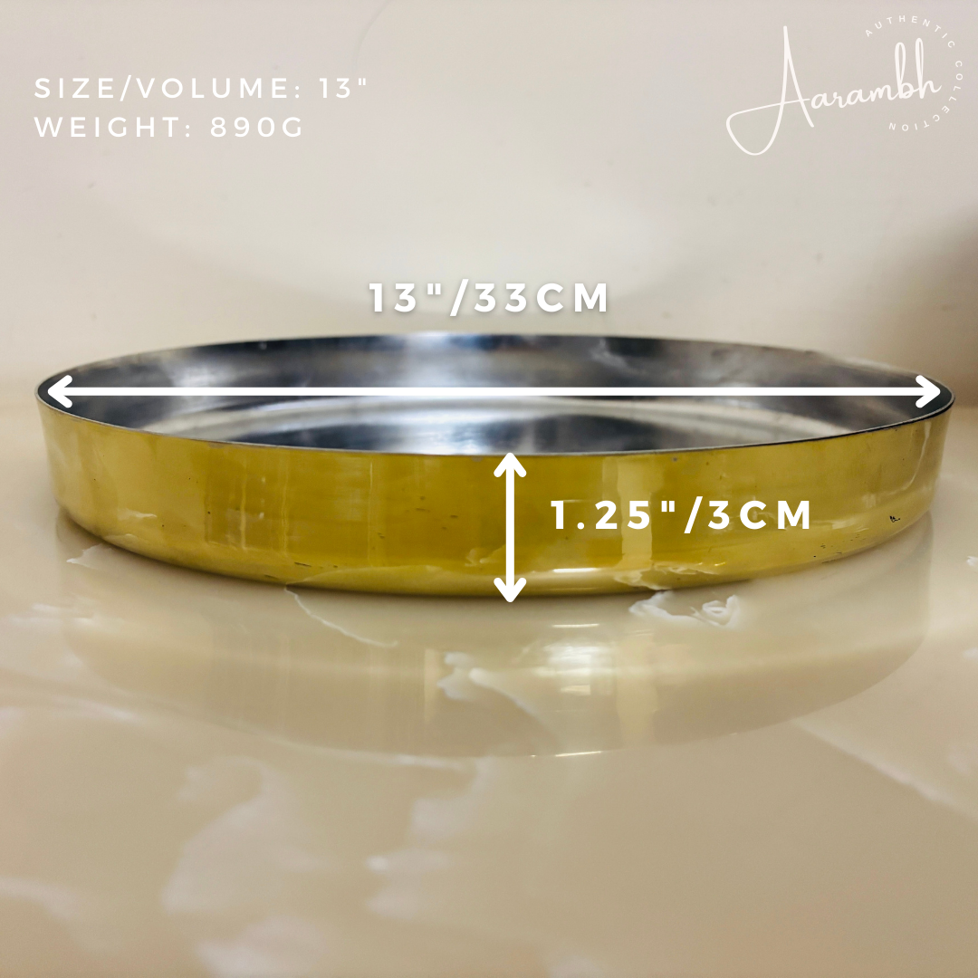 Aarambh® Plain Thali (Tinned)