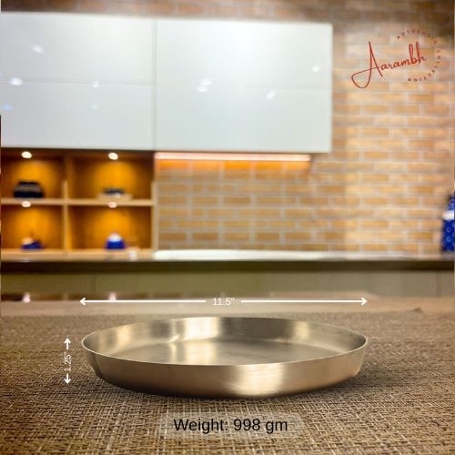 Pure Bronze Traditional/Matte-finish Thali