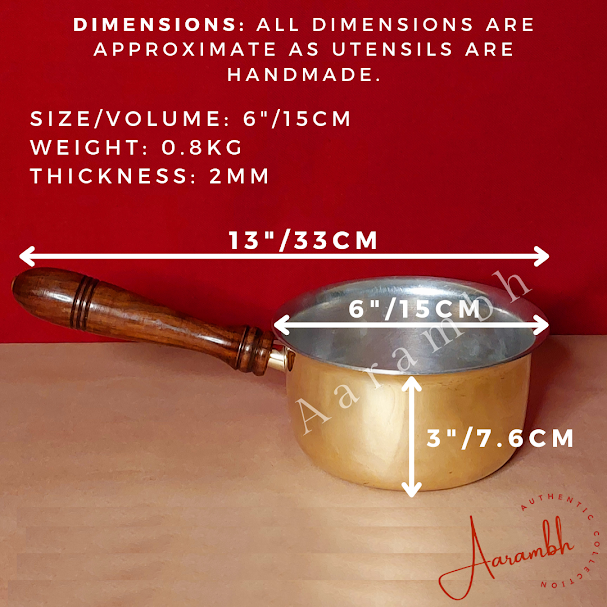 P-TAL 8.5 Inch Copper Frying Pan - Non-Stick Tin Coated Skillet With Heat-Resistant Handle