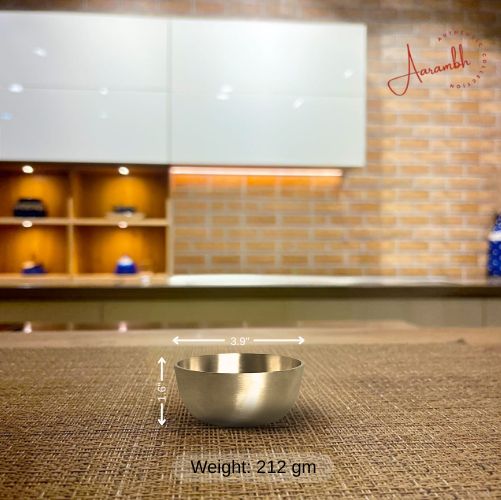 Aarambh® Pure Bronze Matte Finish Bowl w/ spoon