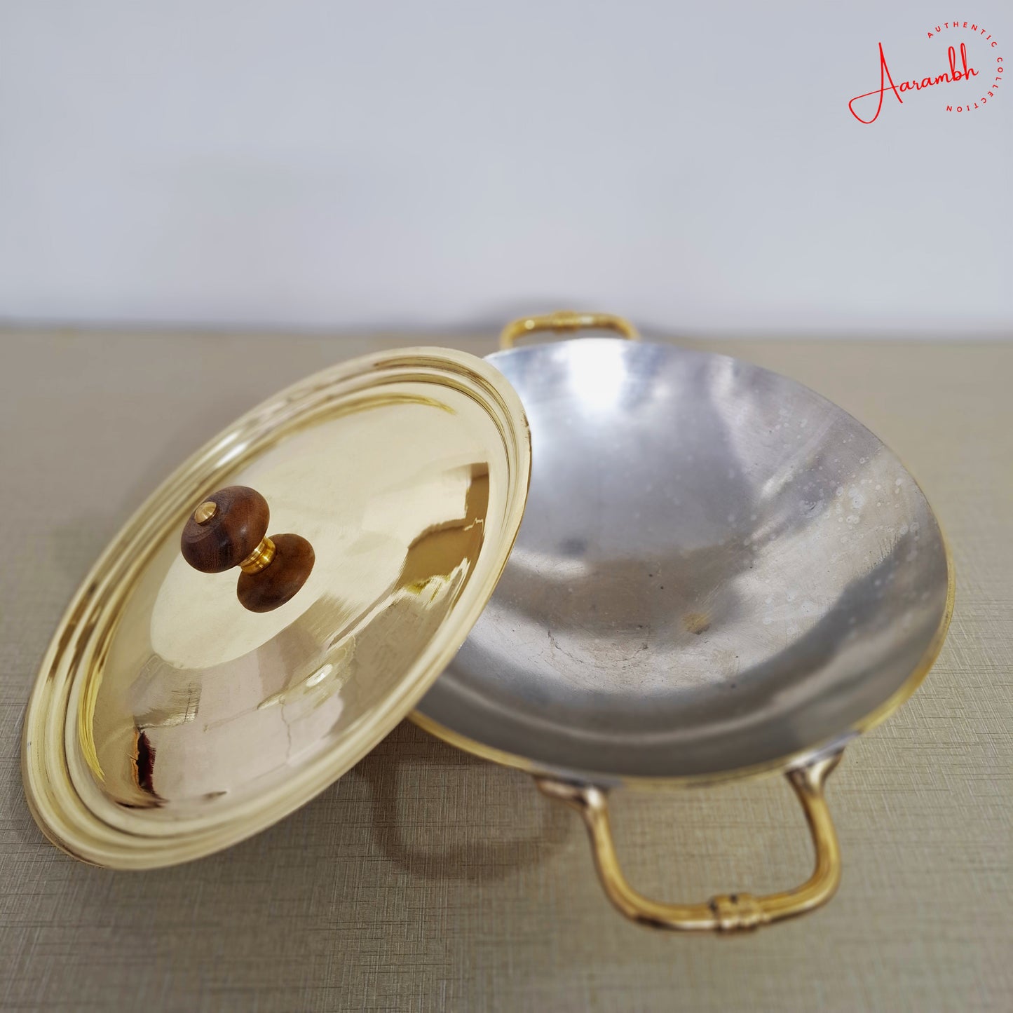 Aarambh® Pure Brass Kadhai (4mm)