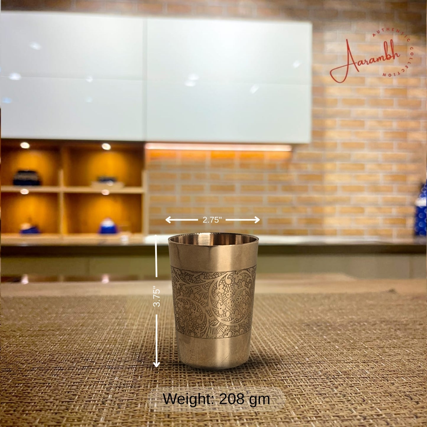 Aarambh® Pure Bronze Etching Glass