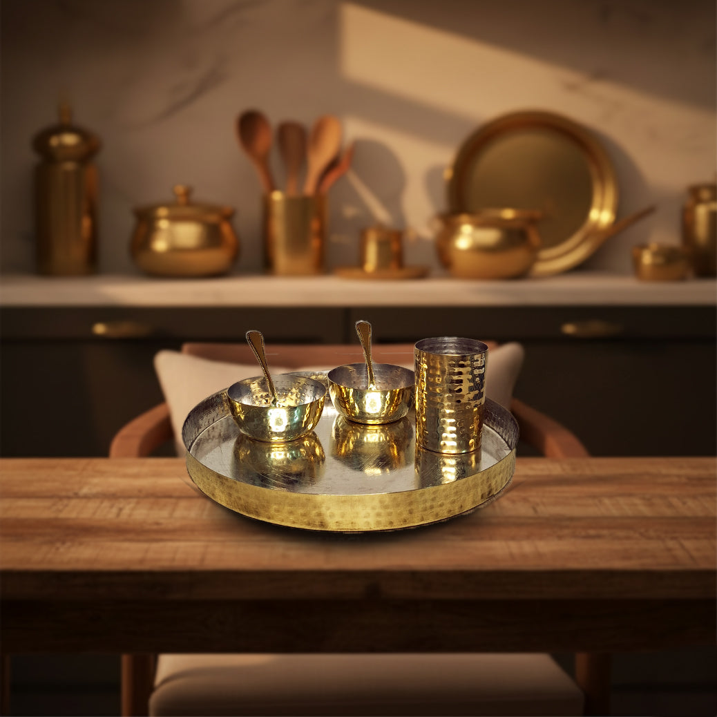 Aarambh® Hammered Thali Set/Sets
