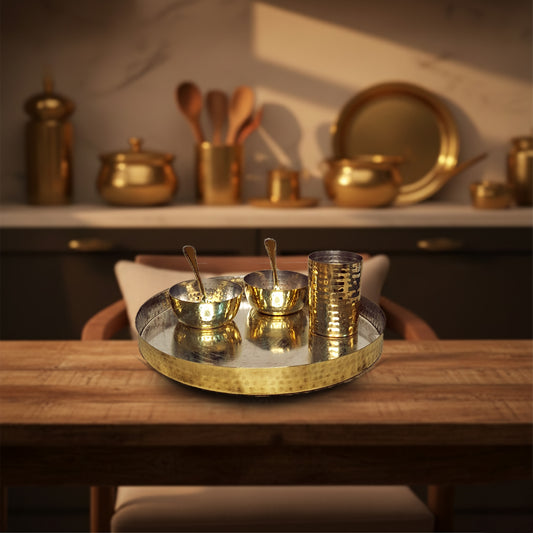 Aarambh® Hammered Thali Set/Sets
