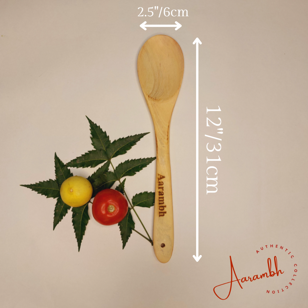 Aarambh® Pure Neem wooden spatulas