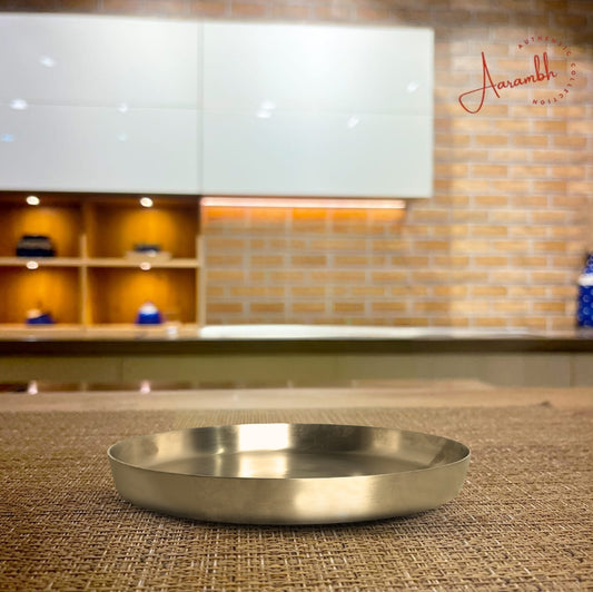 Pure Bronze Traditional/Matte-finish Thali