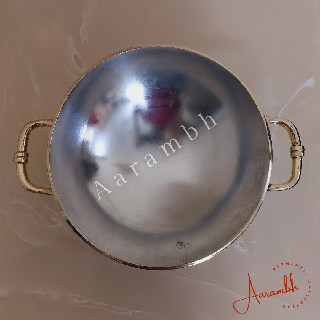 Aarambh® Pure Brass Kadhai (4mm)