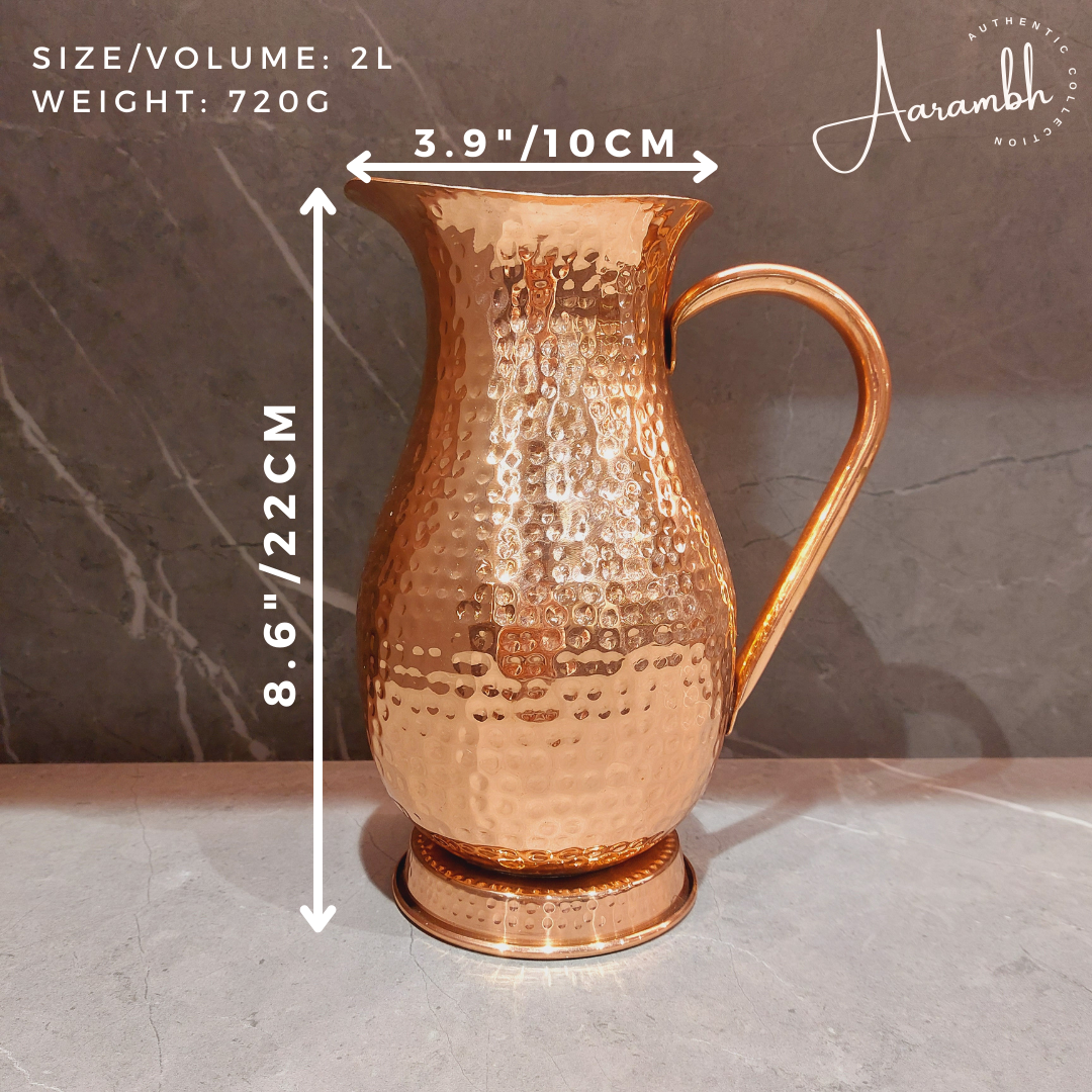 Aarambh® Pure Copper Mughal Jug