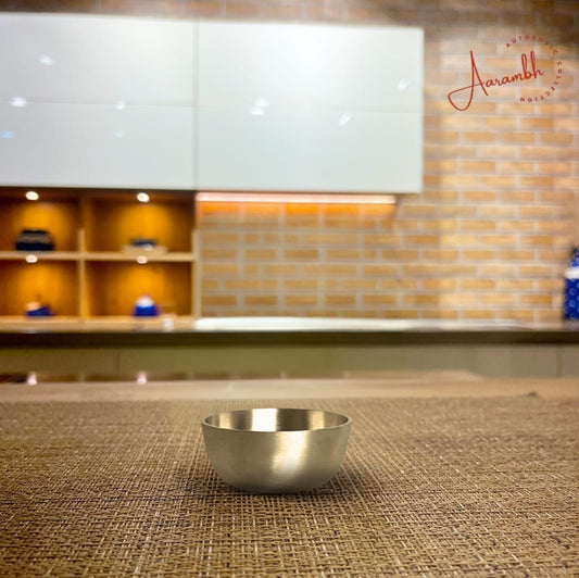 Aarambh® Pure Bronze Matte Finish Bowl w/ spoon