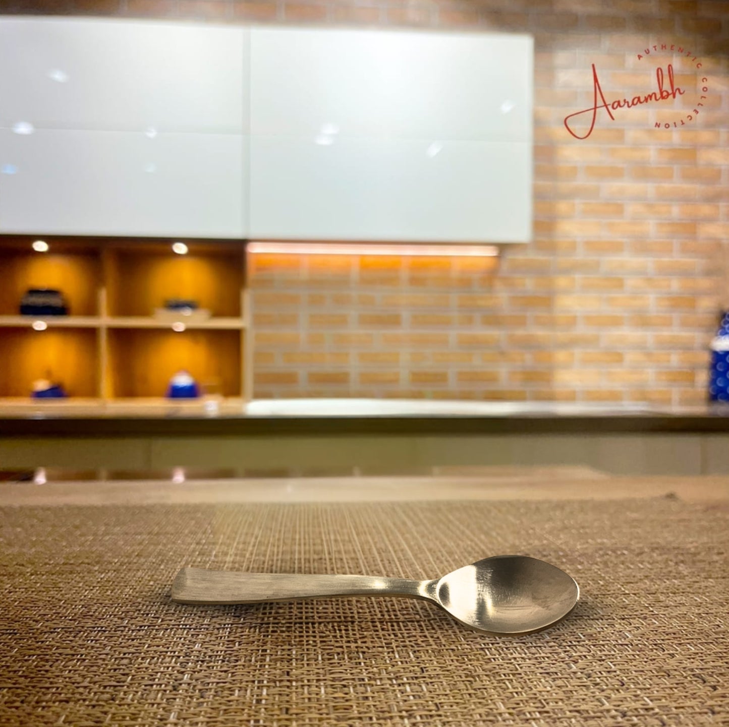 Aarambh® Pure Bronze Matte Finish Bowl w/ spoon