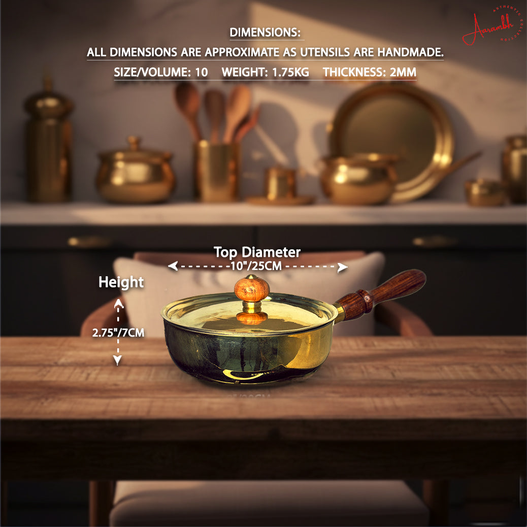 Aarambh® Pure Brass Fry Pan