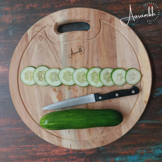 Aarambh® Neem Round Chopping Board