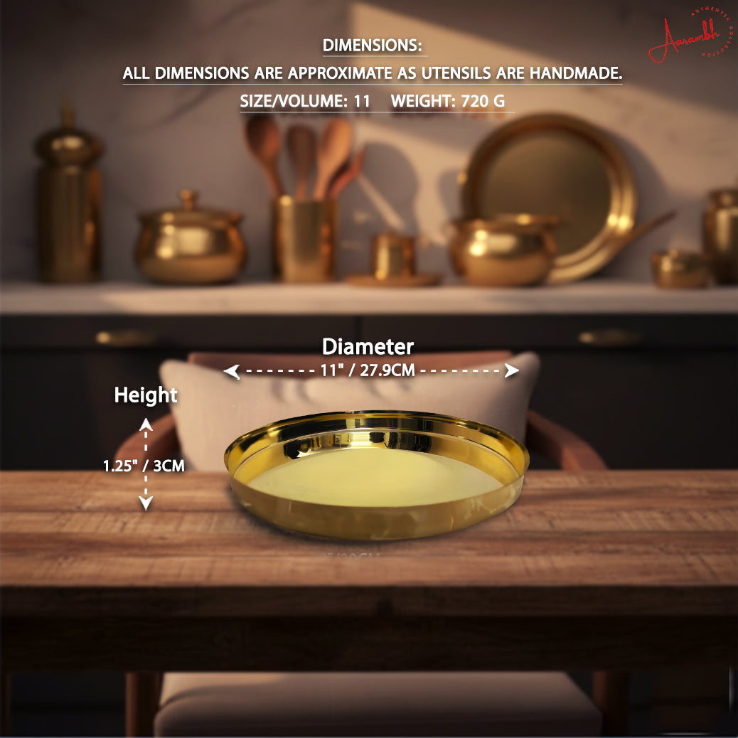 Aarambh® Set of Plain Thali (Untinned)